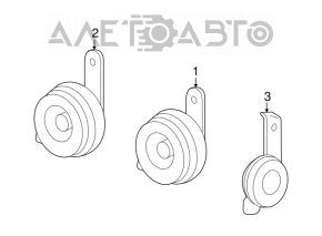 Semnalul drept al Toyota Prius V 12-17 este ridicat, ruginit.