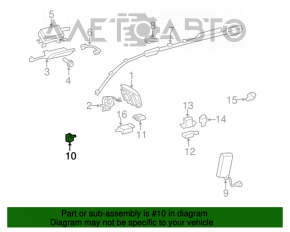 Senzor airbag frontal stânga Toyota Highlander 08-13