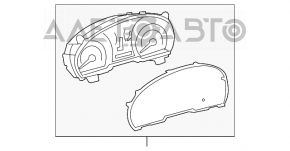 Panoul de instrumente Toyota Highlander 08-13 3.5 SUA