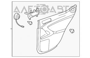 Обшивка двери карточка задняя правая Lexus IS250 IS350 06-08