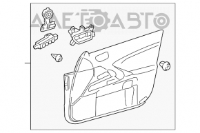 Обшивка двери карточка передняя правая Lexus IS250 IS300 IS350 06-08