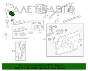 Controlul geamului electric din față, stânga, pentru Lexus IS250 IS300 IS350 06-13, cu comutator.