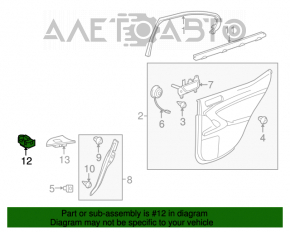 Controlul geamului electric din spate dreapta pentru Lexus IS250 IS300 IS350 06-13