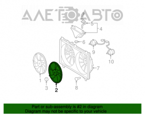 Крыльчатка вентилятора охлаждения левая Lexus IS250 IS350 06-08