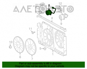 Motorul ventilatorului de răcire stânga pentru Lexus IS350 06-13.