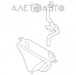 Rezervor de expansiune pentru răcirea motorului Lexus IS250 IS350 06-13 fără capac