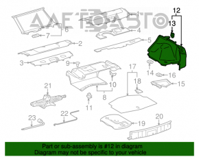 Обшивка арки правая Lexus IS250 IS300 IS350 06-10