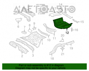 Capacul portbagajului pentru Lexus IS250 IS350 11-13 negru