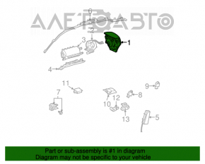 Airbag-ul de siguranță în volan pentru șoferul Lexus IS250 IS300 IS350 06-13 negru