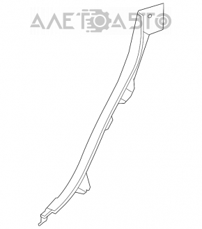 Накладка проема двери задней левой Lexus IS250 IS350 06-13 черн