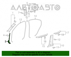 Capacul deschiderii ușii față stânga pentru Lexus IS250 IS350 06-13 bej.