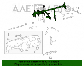 Tubul de subtorpilor pentru întărirea Lexus IS250 IS350 06-09