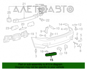 Катафот заднего бампера правый Lexus IS250 IS300 IS350 06-13