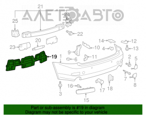 Absorbantul de bara spate pentru Lexus IS250 IS350 06-13