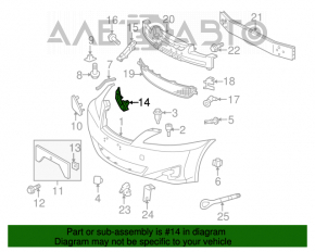 Крепление фары нижнее левое Lexus IS250 IS350 06-10