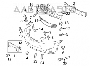 Крепление фары нижнее левое Lexus IS250 IS350 06-10