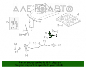 Capota dreapta a Lexus IS250 IS300 IS350 06-13, noua, originala OEM.