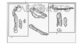 Televizor panou radiator Lexus IS250 IS300 IS350 06-13