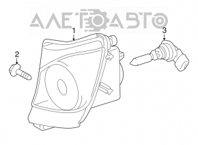 Farul anti-ceață stânga pentru Lexus IS250 IS350 06-10
