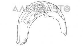 Captuseala aripa spate stanga Lexus IS250 IS350 06-13 nou original OEM