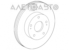 Disc frana fata stanga Lexus IS 14-20 cu perforare nou original OEM