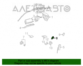 Senzor airbag usa stanga Lexus IS250 IS300 IS350 06-13