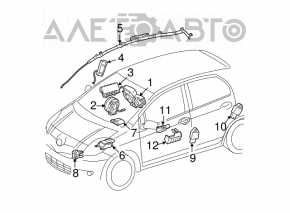 Senzor airbag dreapta spate pentru Lexus IS250 IS300 IS350 06-13