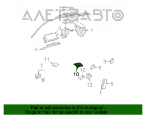 Modulul airbag SRS calculator airbaguri pentru siguranță Lexus IS250 06-13