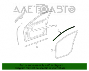 Moldura ușii spate stânga superioară Mercedes W221