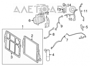 Dezumidificator aer conditionat Mercedes W221 nou original OEM