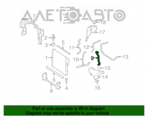 Teava de racire superioara Mercedes W221