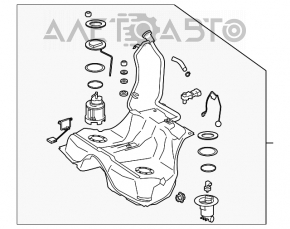 Топливный бак Mercedes W221