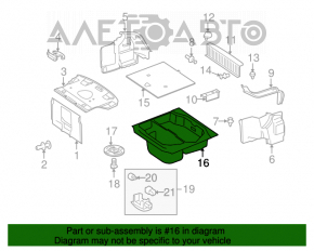 Tava portbagaj Mercedes W221