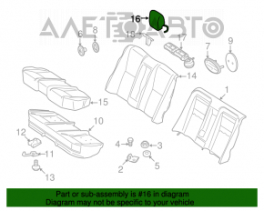 Комплект задних подголовников Mercedes W221 черн