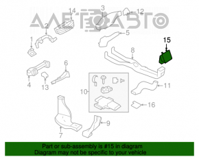 Conducta de aer posterior Mercedes W221