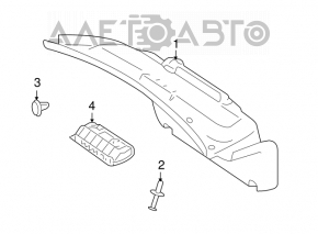 Обшивка крышки багажника Mercedes W221