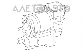 Compresorul suspensiei pneumatice pentru Mercedes W221.