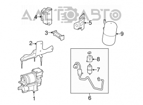 Compresorul suspensiei pneumatice pentru Mercedes W221.