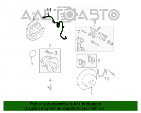 Датчик ABS задний правый Lexus RX300 98-03 FWD