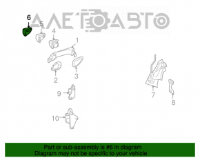 Capacul mânerului exterior stânga față Mercedes W164 ML