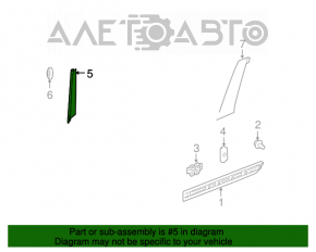 Panoul lateral spate stânga al ușii Mercedes X164 GL 07-12