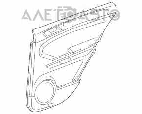 Capacul ușii cardului din spate dreapta Mercedes X164 GL bej.