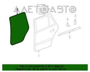 Garnitură de etanșare a ușii din spate dreapta Mercedes X164 GL