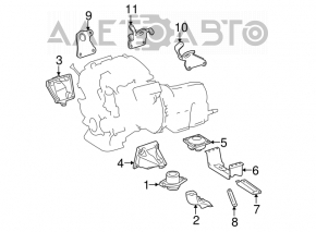 Suport cutie de viteze cu suport Mercedes X164 GL W164 ML