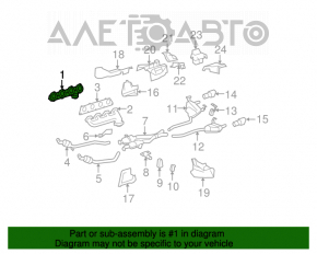 Коллектор выпускной правый Mercedes X164 GL W164 ML 450 500 550