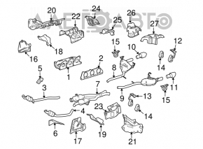 Silencer spate cu teava dreapta pentru Mercedes W164 ML350.