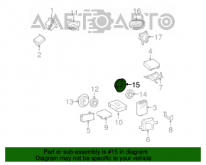 Difuzor ușă spate stânga Mercedes W164 ML X164 GL