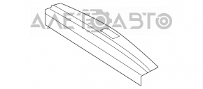 Capacul portbagajului Mercedes X164 GL bej, defect de crom, zgârieturi.