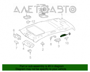 Ручка потолка задняя Mercedes X164 GL беж