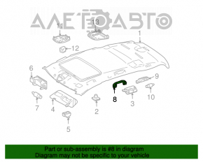 Manerul plafonului din față Mercedes X164 GL bej.